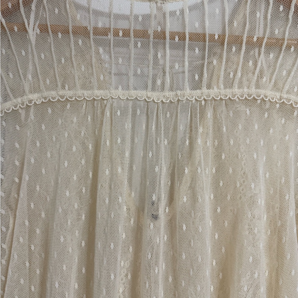 NWT Free People far away lace top ivory - Picture 8 of 10